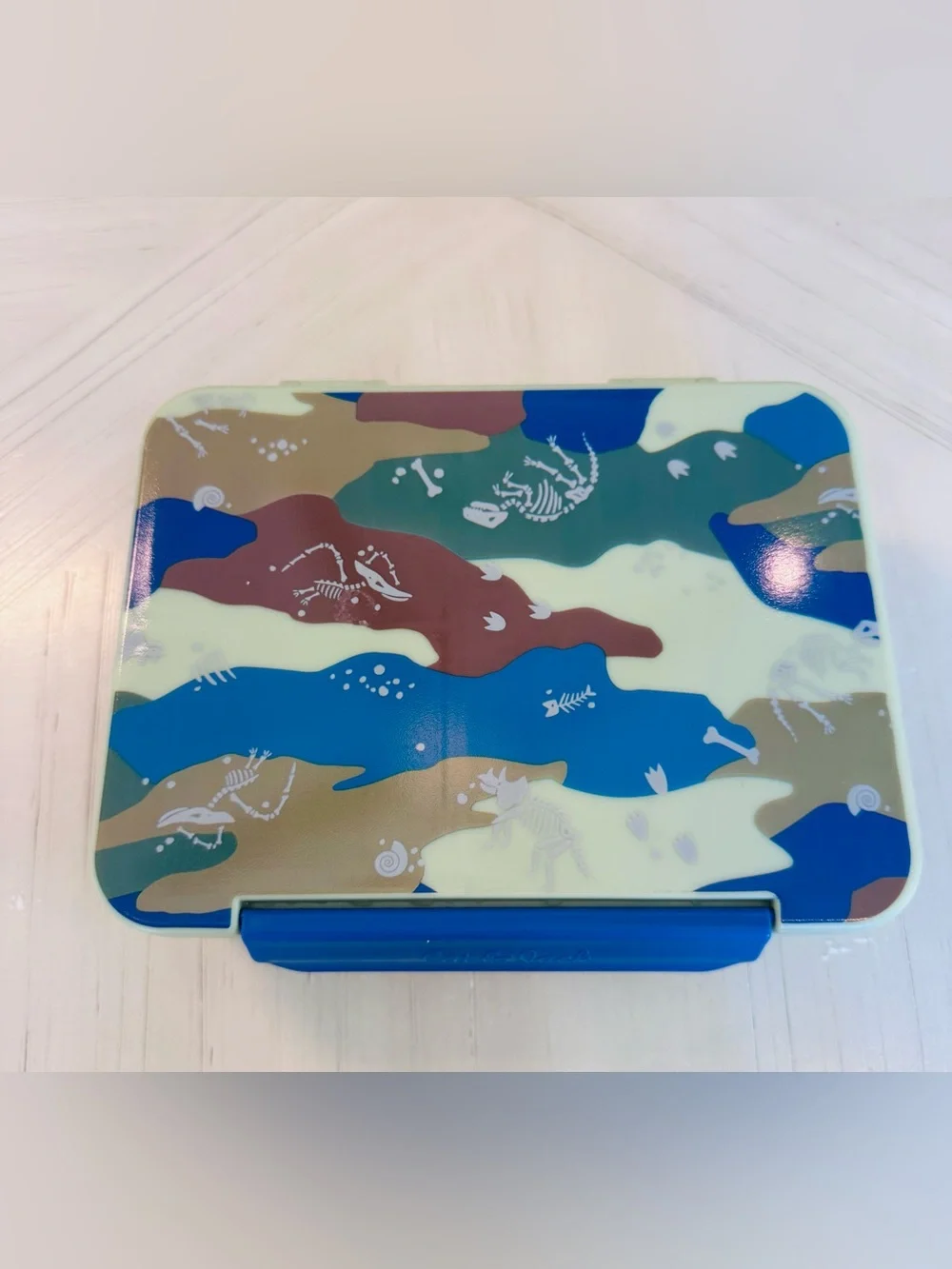 Cat & Jack Kids’ Dino Camo 3-Compartment Bento Lunch Box NWT